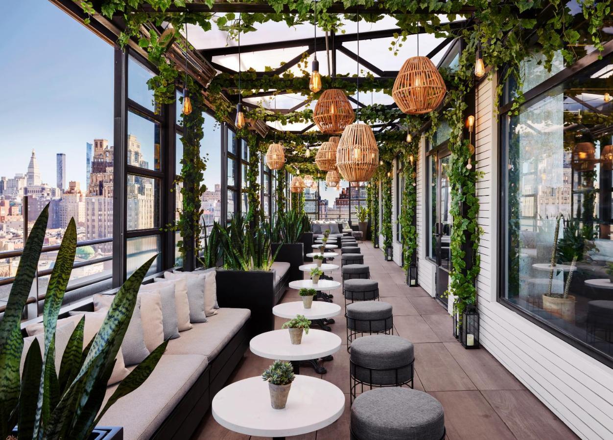 Gansevoort Meatpacking Hotel Nova Iorque Exterior foto The rooftop lounge