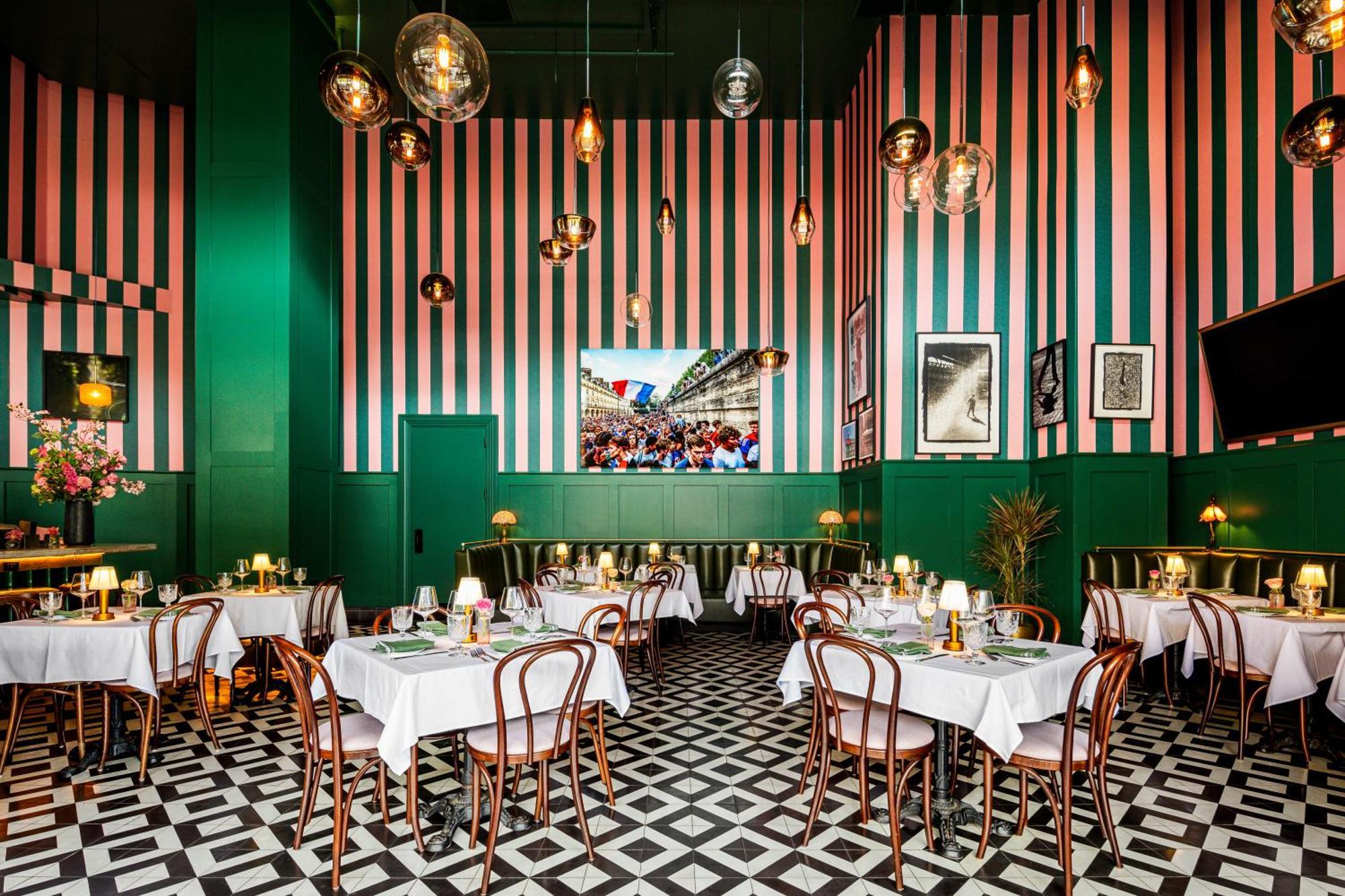 Gansevoort Meatpacking Hotel Nova Iorque Exterior foto Interior of the restaurant