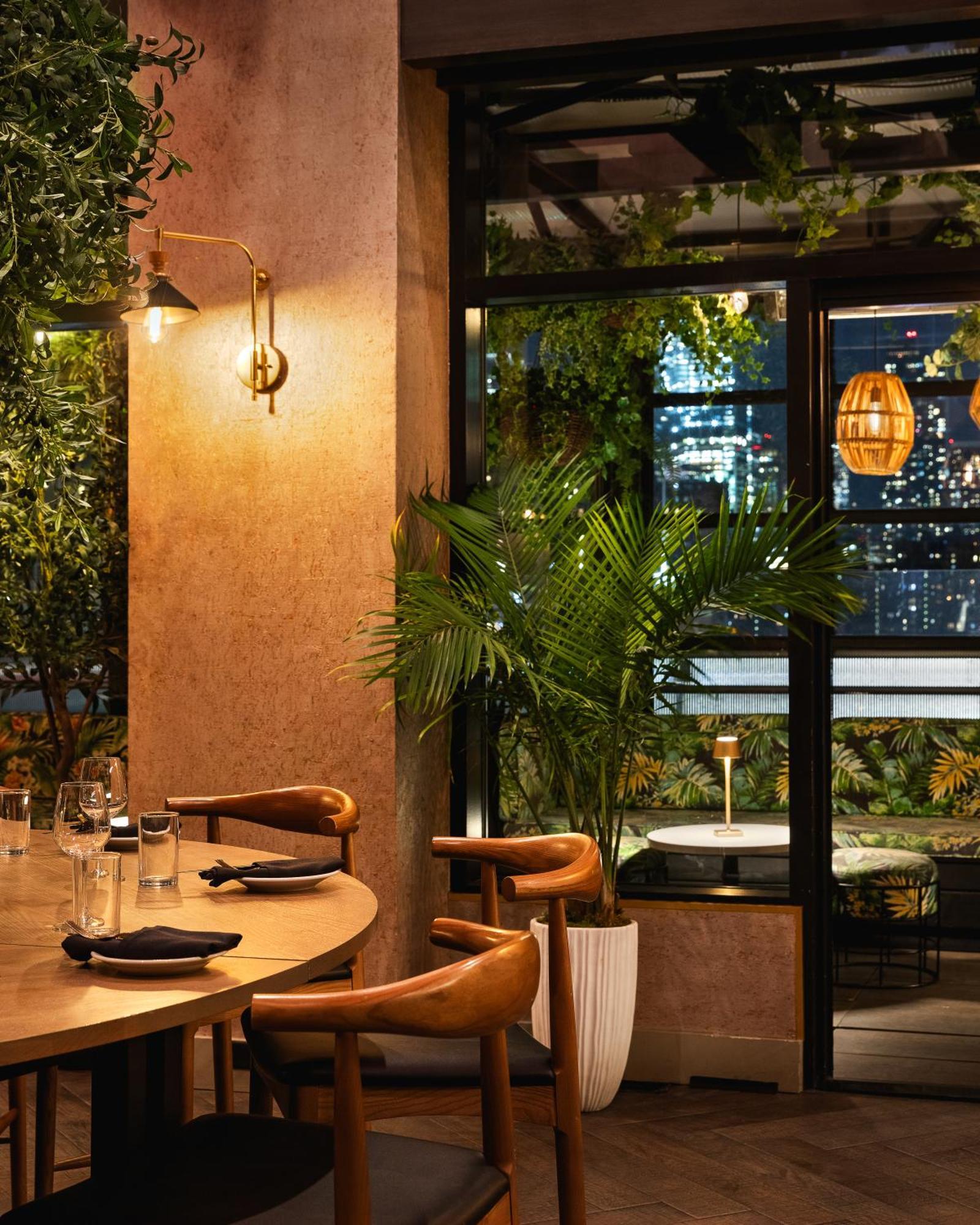Gansevoort Meatpacking Hotel Nova Iorque Exterior foto The interior of the restaurant