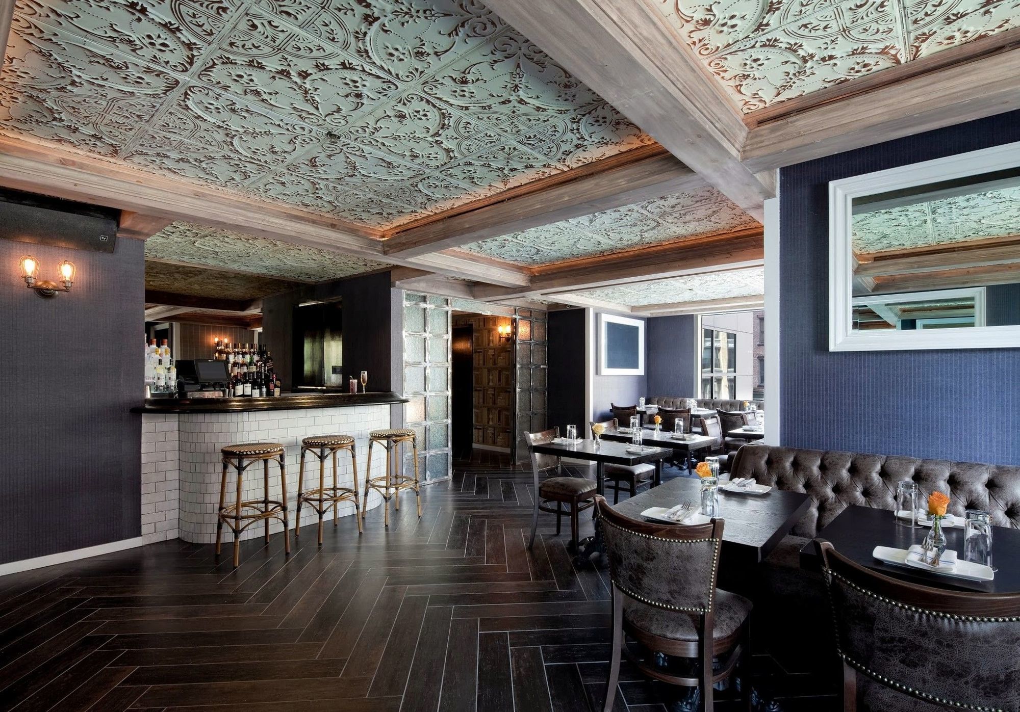 Gansevoort Meatpacking Hotel Nova Iorque Exterior foto Interior of the restaurant